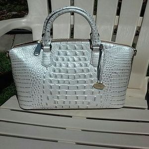 *SOLD*   BRAHMIN Duxbury Satchel Toasted Macaroon!